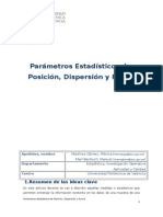 Parámetros Posición y Dispersion