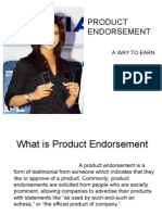 Product Endorsement