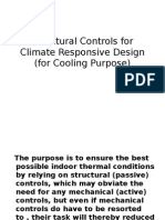 Structural Controls For Climate Responsive Design (For Cooling Purpose)