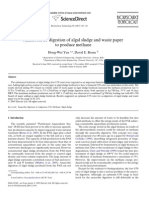 Anaerobic Co-Digestion of Algal Sludge and Waste Paper To Produce Methane