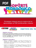 Estrategia de Soporte Pedagogico