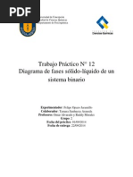 Diagrama de Fases Sólido-Líquido de Un Sistema Binario