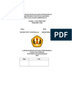 Laporan Praktikum Analisis Fisikokimia II