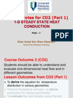 Lecture Notes For CO2 (Part 1) : 1-D Steady State Heat Conduction