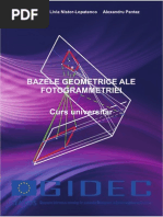 Bazele Geometrice Ale Fotogrammetriei, Curs