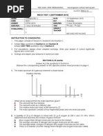 MOCK - TEST - (Chemistry) - Term 1 - 2015