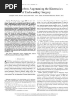 Array of Robots Augmenting The Kinematics of Endocavitary Surgery