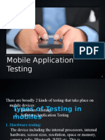 Mobile Application Testing