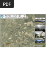 Waimates Tornado Path Map