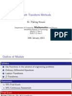 Math Transform Methods: Dr. P Adraig Kirwan