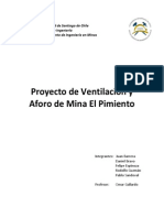 Proyecto de Ventilacion y Aforo Mina El Pimiento 6.0