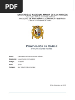 Informe Planificacion Radio 1 Luque