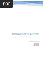 Engl 312 Recommendation Report Draft PDF