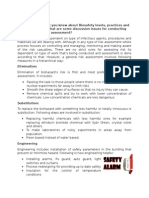 Risk Assessment (Biosafety)