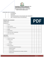 Skills Checklist - Ob Gyne