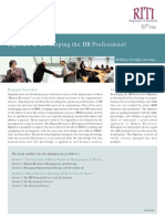 Diploma in Developing The HR Professional: Program Overview Content