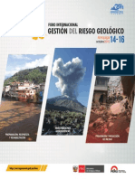 Programa General Foro Sobre Gestión de Riesgo Geológico