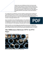 The Differences Between Upvc & PVC Pipes: by Wilhelm Schnotz, Ehow Contributor