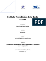 Características de Los Métodos Mixto y Multiplicativo y Elaborar Un Cuadro Comparativo