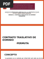 Contrato Traslativo de Dominio: Permuta