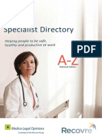 2014 Recovre Specialist Directory