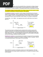 Enthalpy Changes