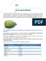 Propiedades de Guanabana