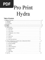 Hydra Pro Print Manual