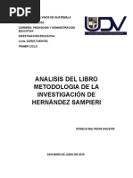 Metodología de La Investigación de Hernández Sampieri