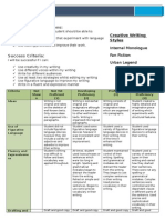 Writing Portfolio Cover Sheet 3