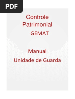 Manual Gemat - Unidade de Guarda