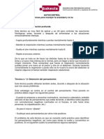 Autocontrol: Tecnicas para Manejar La Ansiedad y La Ira