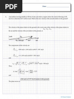 Relative Velocity Answers