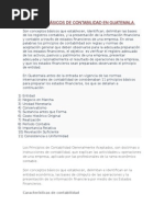 Principios Básicos de Contabilidad en Guatemala