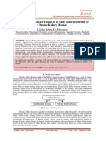 Generating Comparative Analysis of Early Stage Prediction of Chronic Kidney Disease