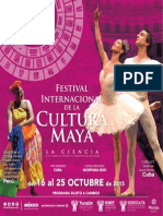 Programa Del Festival Internacional de La Cultura Maya 2015