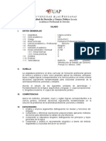 Syllabus Logica Jurídica DERECHO UAP