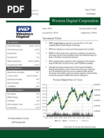 Western Digital Corporation: Investment Thesis