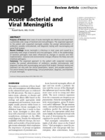 Acute Bacterial and Viral Meningitis