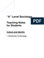 Introduction To A Level Sociology