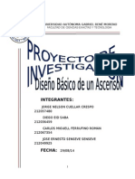 Proyecto de Investigación - Diseño Básico de Un Ascensor