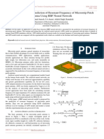 Investigations For The Prediction of Resonant Frequency of Microstrip Patch Antenna Using RBF Neural Network