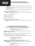 Demographic Dynamics and Sustainability Commitments Chapter 5: Agenda 21 and UN Commission On Sustainable Development