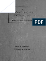 Pronouncing Dictionary of American English