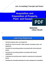 Acquisition and Disposition of Property, Plant and Equipment