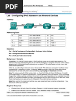 ITN804 - 8.2.5.5 - Configuring IPv6 Addresses On Network Devices