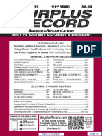 NOVEMBER 2015 Surplus Record Machinery & Equipment Directory