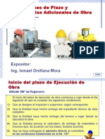 Ampliacion de Plazo y Presupuestos Adicionales de Obra