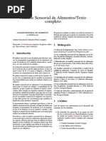 Análisis Sensorial de Alimentos-Texto Completo