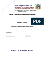 Informe de Gabinete de Geologia